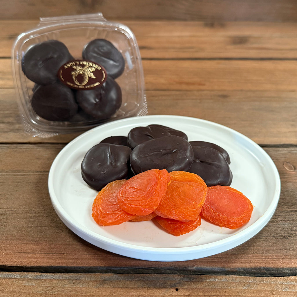 HANDMADE CHOCOLATE COVERED DRIED BLENHEIM APRICOTS